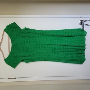 London Times Green Lace Cap Sleeve Dress